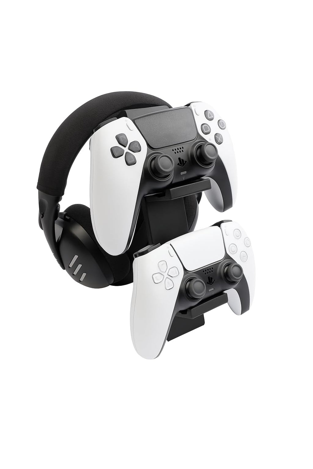 Suporte Branco para Controle e Fone Gamer Xbox PS4 PS5 PC