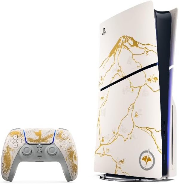 Console PlayStation 5 Edição Limitada Ouro Ghost of Yōtei 1TB com Jogo Digital